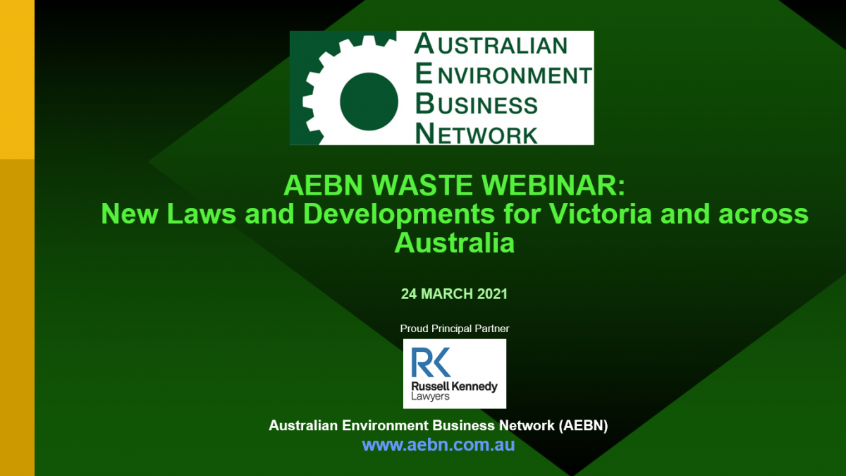 Products Australian Environment Business Network (AEBN®)